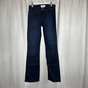 Paige Denim Manhattan Bootcut Jeans in Indigo Wash (Giselle).